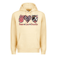 Pina Colada Peace Love French Bulldog Premium Hoodie - Jasminsmagicworld