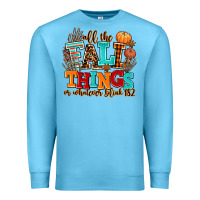Ocean Blue all the fall thıngs or whatever Premium Sweatshirt - AdoDesignShop