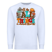 White all the fall thıngs or whatever Premium Sweatshirt - AdoDesignShop