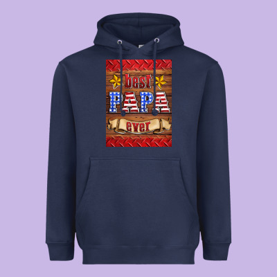 Best Papa Ever Air Freshener Heavyweight Hoodie Designed By Hra Design Shop
