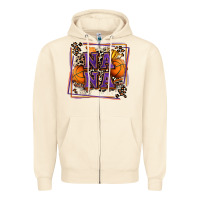 Sandshell basketball nana with leopard Zipper Hoodie - Zillion Design Studio