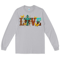 Moon Dust love with cross Long Sleeve Tee - texasbilliewilder