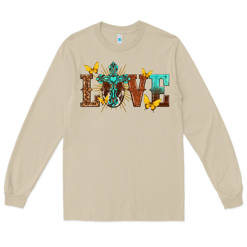 Love With Cross Long Sleeve Tee by texasbilliewilder | Teevron