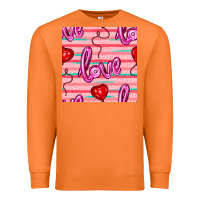 Carrot valentines day heart and love balloons seamless pattern Premium Sweatshirt - BundleAndBundleShop