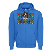 True Royal christmas st. bernard dog mom Zipper Hoodie - RanaPortraitStore