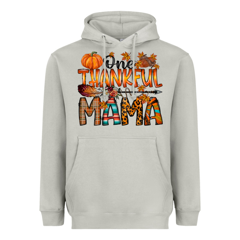 One Thankful Mama Heavyweight Hoodie by RacoonDesign | Teevron