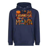 Navy one thankful mama Heavyweight Hoodie - RacoonDesign