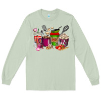 Matcha lunch lady coffee cups Long Sleeve Tee - texasbilliewilder