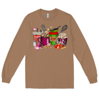Toasted Coconut lunch lady coffee cups Long Sleeve Tee - texasbilliewilder