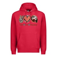 Cardinal Peace Love Dalmatians Premium Hoodie - Jasminsmagicworld