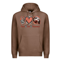 Chestnut Peace Love Dalmatians Premium Hoodie - Jasminsmagicworld