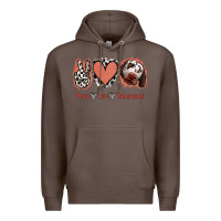 Coffee Peace Love Dalmatians Premium Hoodie - Jasminsmagicworld