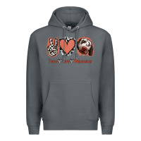 Rock Peace Love Dalmatians Premium Hoodie - Jasminsmagicworld