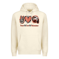 Sandshell Peace Love Dalmatians Premium Hoodie - Jasminsmagicworld