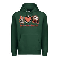 Sports Green Peace Love Dalmatians Premium Hoodie - Jasminsmagicworld