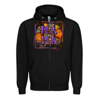 Black basketball mama with leopard Zipper Hoodie - Zillion Design Studio