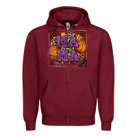 Burgundy basketball mama with leopard Zipper Hoodie - Zillion Design Studio