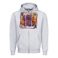 Heather Grey basketball mama with leopard Zipper Hoodie - Zillion Design Studio