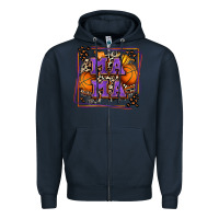 Navy basketball mama with leopard Zipper Hoodie - Zillion Design Studio