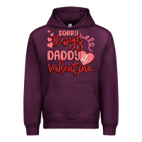 Mauve Wine sorry boys daddy is my valentine Urban Hoodie - MaliasSmallBusiness
