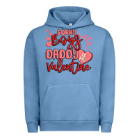 Pigment Pebble Blue sorry boys daddy is my valentine Urban Hoodie - MaliasSmallBusiness