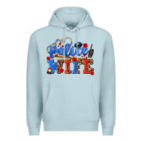 Blue Mist police wife Premium Hoodie - AdoDesignShop