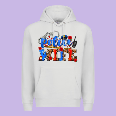 Police Wife Premium Hoodie Designed By Adodesignshop