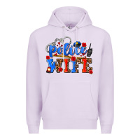 Lilac police wife Premium Hoodie - AdoDesignShop
