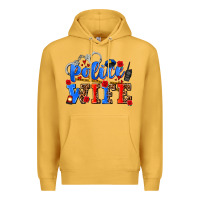Mustard police wife Premium Hoodie - AdoDesignShop