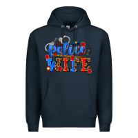 Navy police wife Premium Hoodie - AdoDesignShop