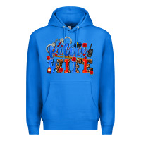 True Royal police wife Premium Hoodie - AdoDesignShop
