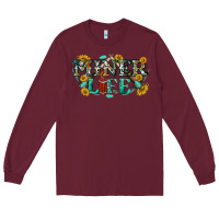 Burgundy miner life Long Sleeve Tee - texasbilliewilder