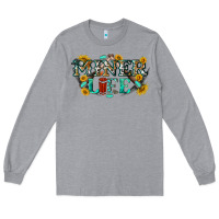 Heather Grey miner life Long Sleeve Tee - texasbilliewilder