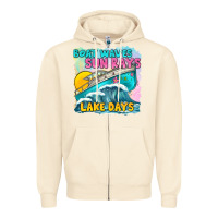 Sandshell boat waves sun rays lake days Zipper Hoodie - texasbilliewilder