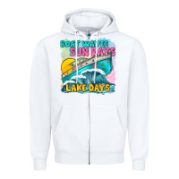 White boat waves sun rays lake days Zipper Hoodie - texasbilliewilder