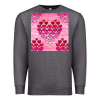 Charcoal Heather valentines day hearts seamless pattern Premium Sweatshirt - BundleAndBundleShop