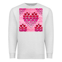 Oatmeal Heather valentines day hearts seamless pattern Premium Sweatshirt - BundleAndBundleShop