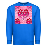 True Royal valentines day hearts seamless pattern Premium Sweatshirt - BundleAndBundleShop