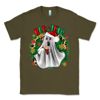 Army Green ghost dead inside but it’s christmas boojee Classic Tee - Zillion Design Studio