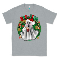 Heather Grey ghost dead inside but it’s christmas boojee Classic Tee - Zillion Design Studio