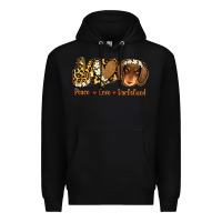 Black Peace Love Dachshund Premium Hoodie - Jasminsmagicworld