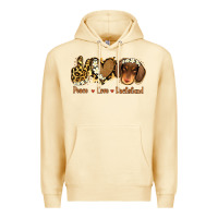Pina Colada Peace Love Dachshund Premium Hoodie - Jasminsmagicworld