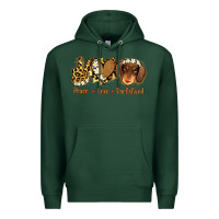 Sports Green Peace Love Dachshund Premium Hoodie - Jasminsmagicworld