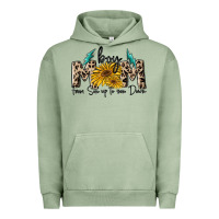 Pigment Oil Green boy mom from son up to sun down Urban Hoodie - MaliasSmallBusiness