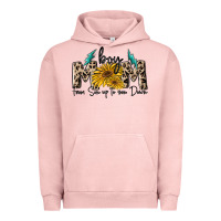 Pigment Salmon boy mom from son up to sun down Urban Hoodie - MaliasSmallBusiness