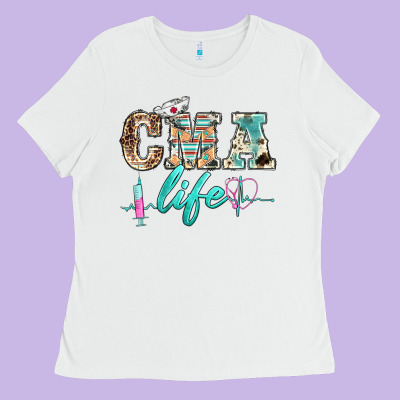 Western Nurse Cma Life Ladies Tee Designed By Barkaloodesign