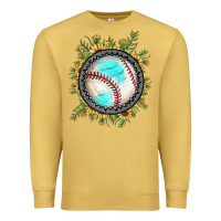 Antique Gold baseball gemstone sunflower Premium Sweatshirt - JahusDesignShop