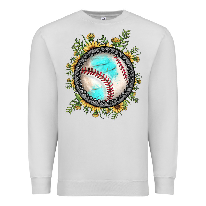 Baseball Gemstone Sunflower Premium Sweatshirt by JahusDesignShop | Teevron
