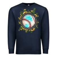 Navy baseball gemstone sunflower Premium Sweatshirt - JahusDesignShop