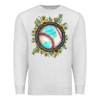 Oatmeal Heather baseball gemstone sunflower Premium Sweatshirt - JahusDesignShop